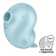 Вакуумний кліторальний стимулятор з вібрацією Satisfyer Sassy Seal, 2 незалежні мотори