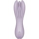 Кліторальний вібратор Satisfyer Threesome 2 Violet, 3 гнучкі пальчики, 3 мотори