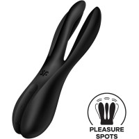 Клиторальный вибратор Satisfyer Threesome 2 Black, 3 гибких пальчика, 3 мотора