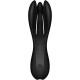 Кліторальний вібратор Satisfyer Threesome 2 Black, 3 гнучкі пальчики, 3 мотори