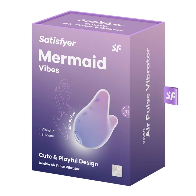 Вакуумний кліторальний стимулятор Satisfyer Mermaid Vibes Violet/Pink, 2 мотори