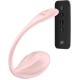 Смарт-віброяйце Satisfyer Ribbed Petal Connect App Rose, керування зі смартфона, пульт ДК