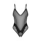Тедді з доступом Obsessive Blomentis crotchless teddy, XS/S, прозоре, відкрита спина, низ-стрінги