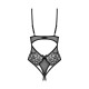 Тедді з доступом Obsessive Blomentis crotchless teddy, M/L, прозоре, відкрита спина, низ-стрінги