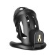 Клітка для пеніса LOCKINK SEVANDA Naja-Cobra Chastity Cage, чорна, 3 кільця різних розмірів