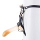 Страпон LOCKINK SEVANDA Queen Sheba Strapon Golden Dildo, регулируемые крепления, силиконовый дилдо