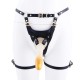 Страпон LOCKINK SEVANDA Queen Sheba Strapon Golden Dildo, регулируемые крепления, силиконовый дилдо