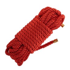 Веревка для шибари LOCKINK SEVANDA Shibari Pratice Rope, красная, 8 м, нейлон+хлопок