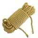 Мотузка для шибарі LOCKINK SEVANDA Shibari Pratice Rope, золотиста, 8 м, нейлон+бавовна