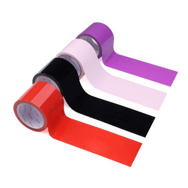 Скотч для бондажу LOCKINK SEVANDA Electrostatic Tape, блідо-рожева, 16 м