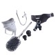 Набір для домінування LOCKINK SEVANDA Objectification Bathroom Set, маска та 4 насадки