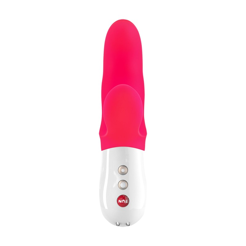 Вибратор-кролик Fun Factory MISS BI pink/white, 2 независимых мотора, диаметр 4,2 см