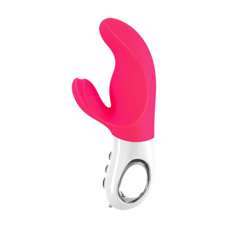 Вибратор-кролик Fun Factory MISS BI pink/white, 2 независимых мотора, диаметр 4,2 см