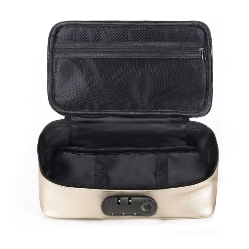 Кейс для игрушек Dorcel DISCREET BOX LUXURY GOLD, кодовый замок, 27×16×7,62 см