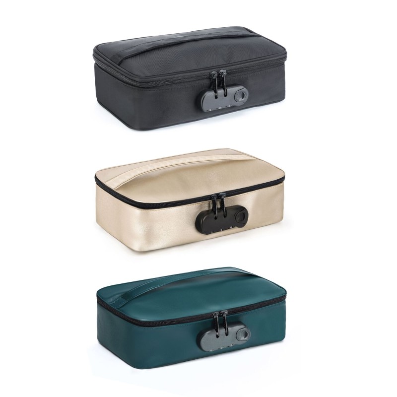 Кейс для игрушек Dorcel DISCREET BOX LUXURY GREEN, кодовый замок, 27×16×7,62 см
