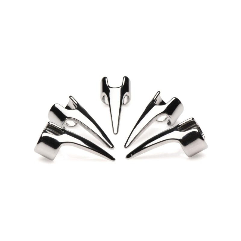 Набір кілець з кігтями Master Series Five-Piece Sensation Claw Rings - Silver