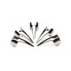 Набір кілець з кігтями Master Series Five-Piece Sensation Claw Rings - Silver