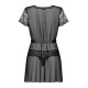 Пеньюар Obsessive Alluria peignoir & thong S/M