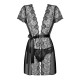 Пеньюар Obsessive Alluria peignoir & thong S/M