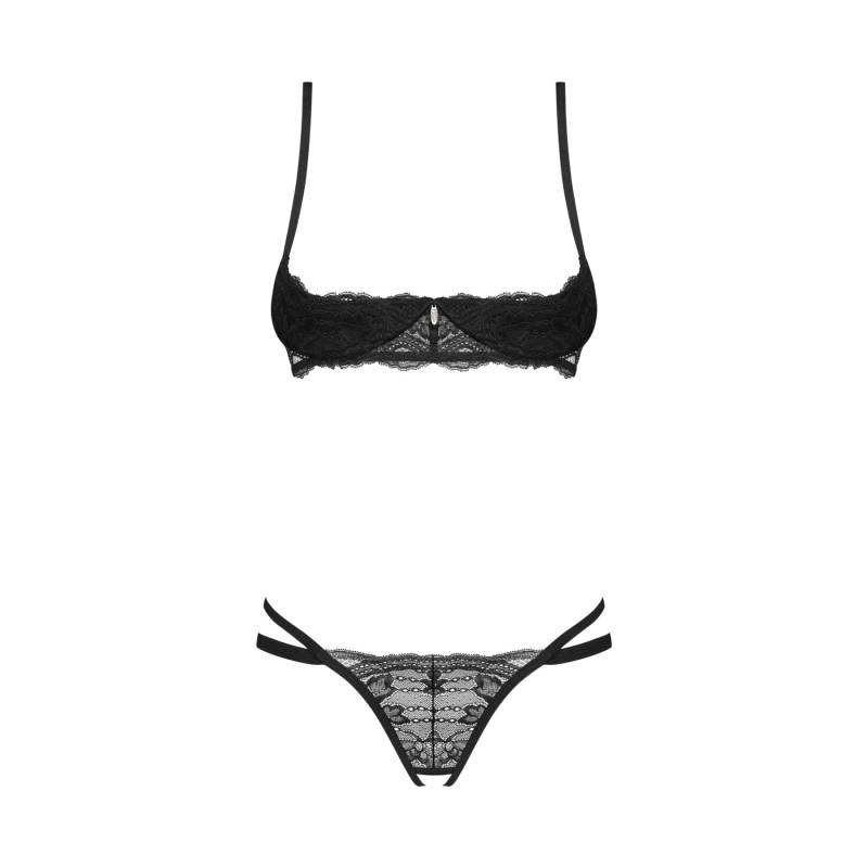 Комплект Obsessive Nutris 2-pcs crotchless set XS/S