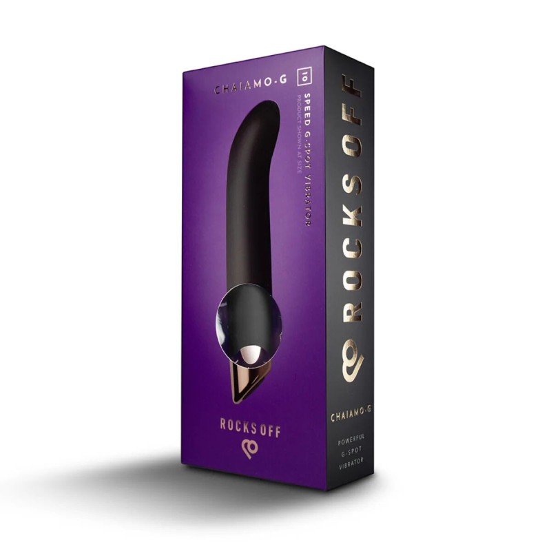 Вібратор для точки G Rocks Off Chaiamo G Black, 10 режимів