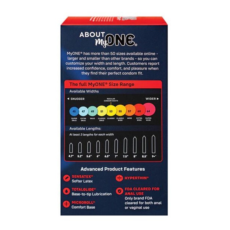 Презервативи MyONE Super Wide 10 шт, картонна коробка