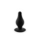 Анальная пробка SilexD Model 2, size M, черная, двухслойная, с эффектом памяти, диаметр 4 см