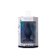 Анальная пробка SilexD Model 2, size M, черная, двухслойная, с эффектом памяти, диаметр 4 см