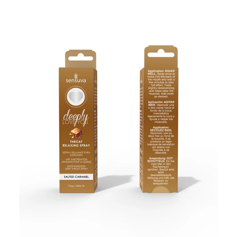Спрей для мінету Sensuva Deeply Love You Salted Caramel (29 мл), для глибокого мінету