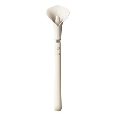 Розкішний вібромасажер Zalo – Calla Ivory White, двосторонній, 2 мотори