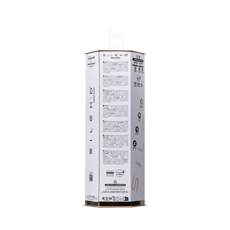 Фалоімітатор SilexD Vetus Real Skin Flesh (8in MODEL 1) суперсофт-силікон+Silexpan, діаметр 4,1 см