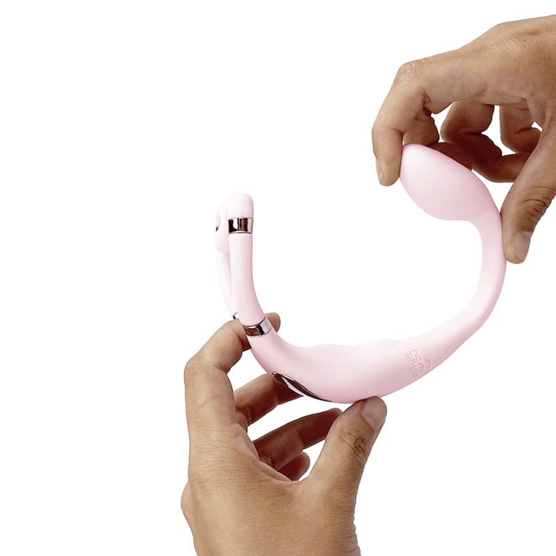 Смарт-вібратор для пар Adrien Lastic Venus + APP, подвійний, можна носити під одягом, 10 режимів