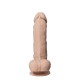 Фалоімітатор SilexD Johnny Real Skin Flesh MODEL 1, суперреалістичний, на присосці, діаметр 3,8 см