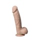 Фалоімітатор SilexD Tomas Real Skin Flesh MODEL 1, реалістичний, на присосці, діаметр 4,9 см