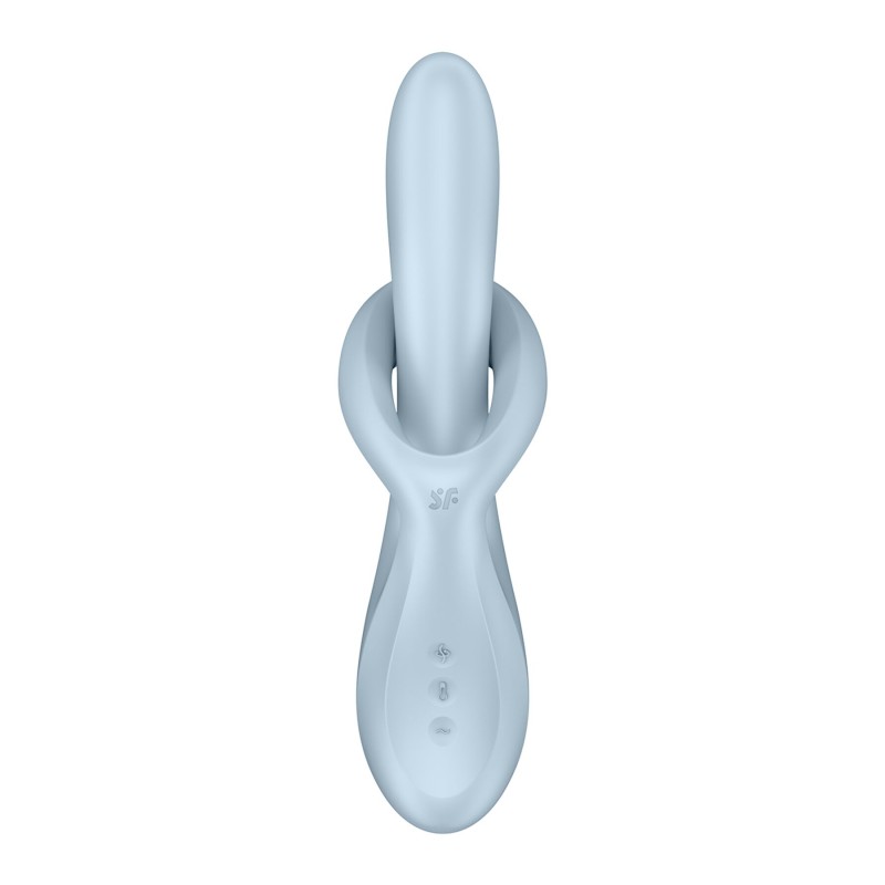 Вибратор с ротацией Satisfyer Heat Flex 4 Blue, подогрев до 39°C
