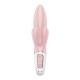 Вібратор-кролик надувний Satisfyer Air Pump Bunny 3, 12 режимів, подвійний відросток