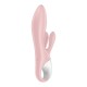 Вібратор-кролик надувний Satisfyer Air Pump Bunny 3, 12 режимів, подвійний відросток