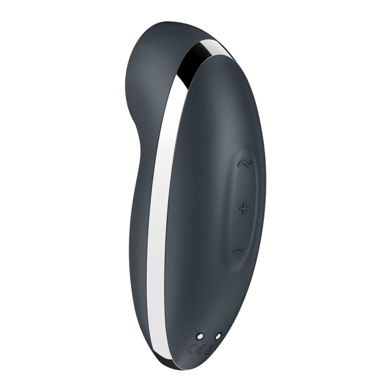 Вибростимулятор-пульсатор Satisfyer Tap & Climax 2 Grey, эффект постукивания пальцем