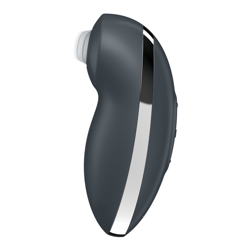 Вибростимулятор-пульсатор Satisfyer Tap & Climax 2 Grey, эффект постукивания пальцем