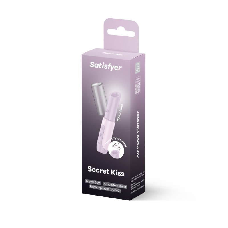 Вакуумний стимулятор Satisfyer Secret Kiss, магнітна технологія 3D Air Pulse, 30 режимів, кришечка