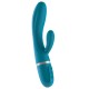 Вібратор-кролик Liebe Bend It Plus Ocean Blue, гнучкий, 2 мотори, 10 режимів