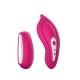 Вібратор у трусики Liebe Panty Vibe Recargable Cerise, нагрів до 39 °C, пульт, трусики S-M в комплекті