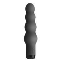 Вібратор S Pleasures Bullets Obsidian, чорний, у вигляді ряду кульок, 10 режимів, діаметр 4 см