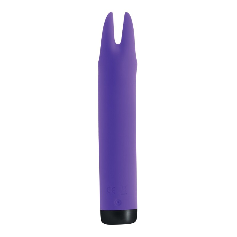 Вібратор S Pleasures Bullets Amethyst, фіолетовий, з двома відростками, 10 режимів, діаметр 2,8 см