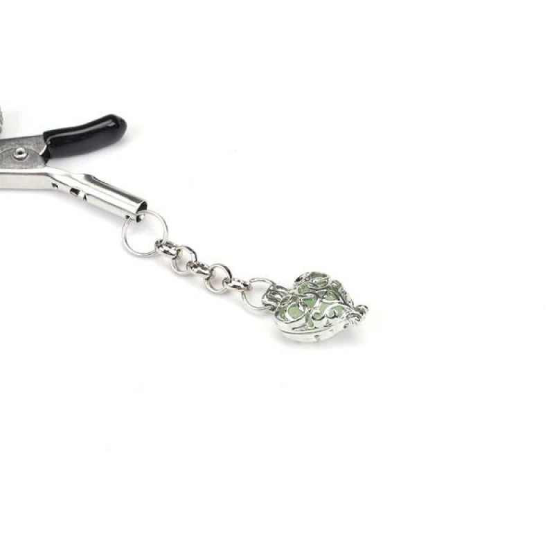 Зажимы для сосков Liebe Seele Glow-in-dark Nipple Clamps Green