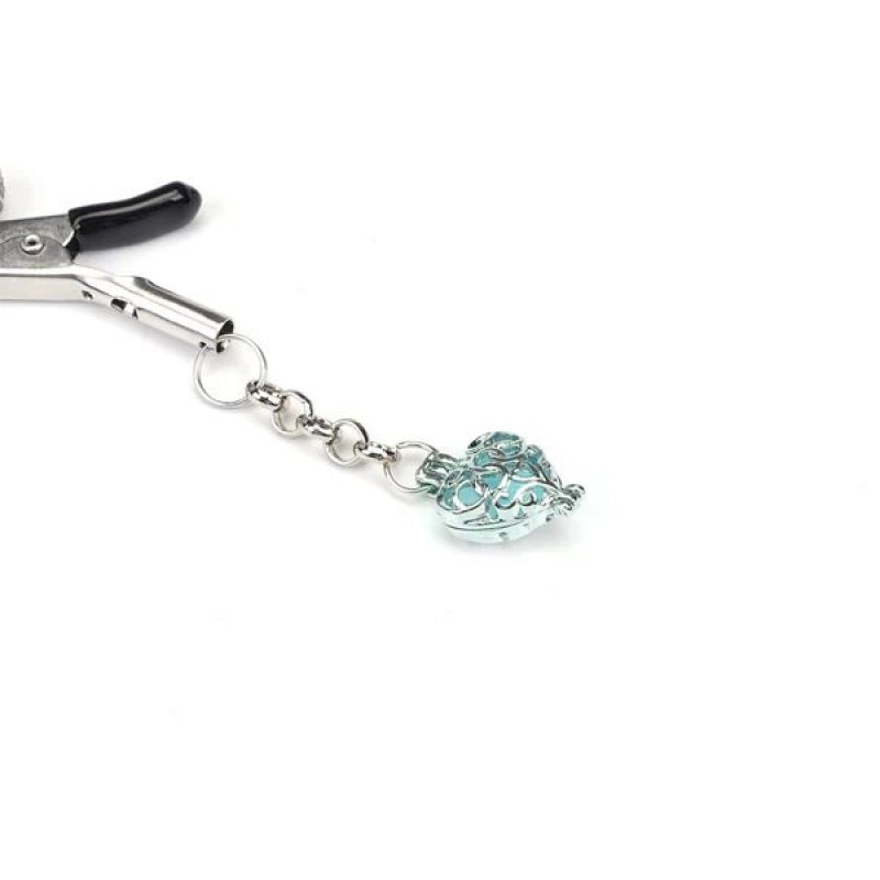 Зажимы для сосков Liebe Seele Glow-in-dark Nipple Clamps Light Blue