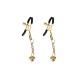 Затискачі для сосків Liebe Seele Hollow Heart Nipple Clamps Gold