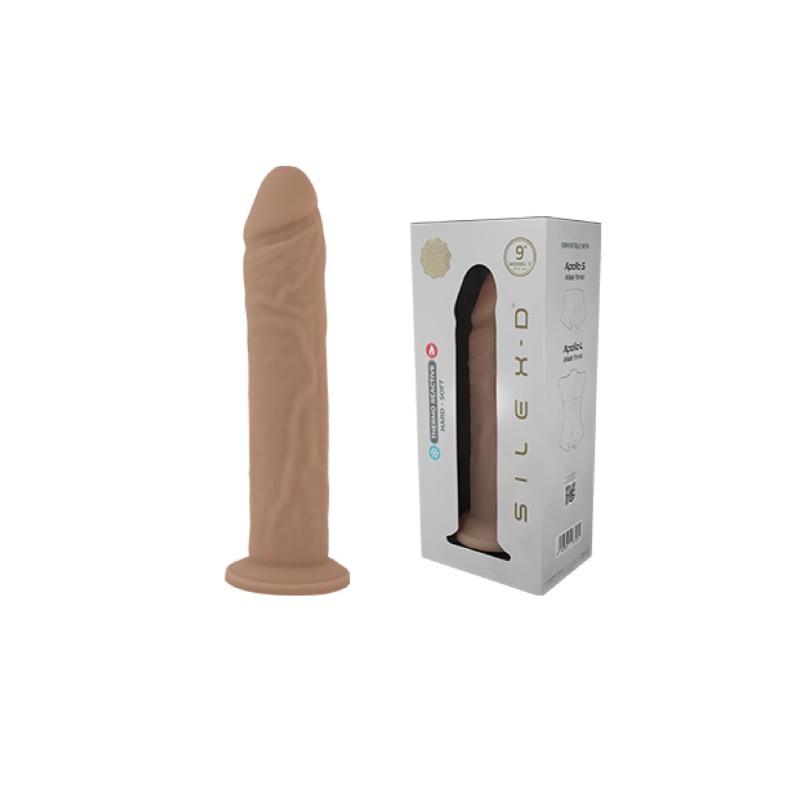 Фаллоимитатор SilexD Oscar Flesh (MODEL 2 size 9in) Liquid Silicone, подходит для торса Apollo S и L