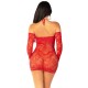 Сукня Leg Avenue Seamless Off The Shoulder Mini Dress One Size, Red