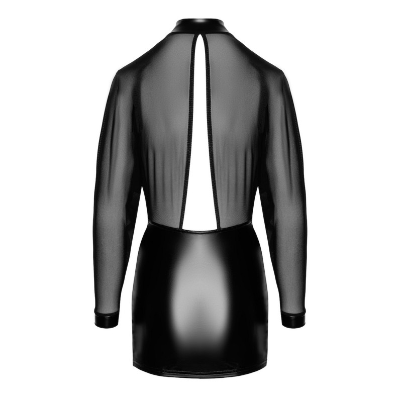 Платье Noir Handmade F348 Powerwetlook and tulle dress - L
